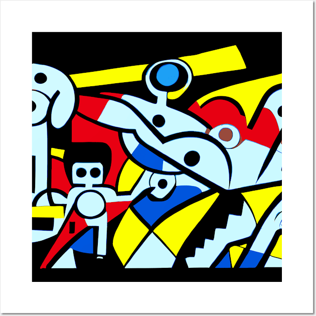 Puppy Robots Wall Art by Bespired